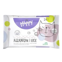 Servetele umede cu vitamina E si alantoina Happy, 24 bucati, Bella