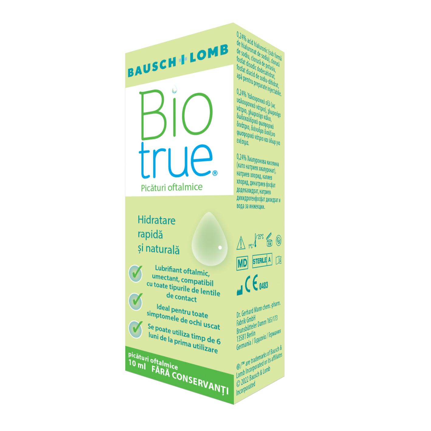 Picaturi oculare Biotrue MDO, 10 ml, Bausch + Lomb