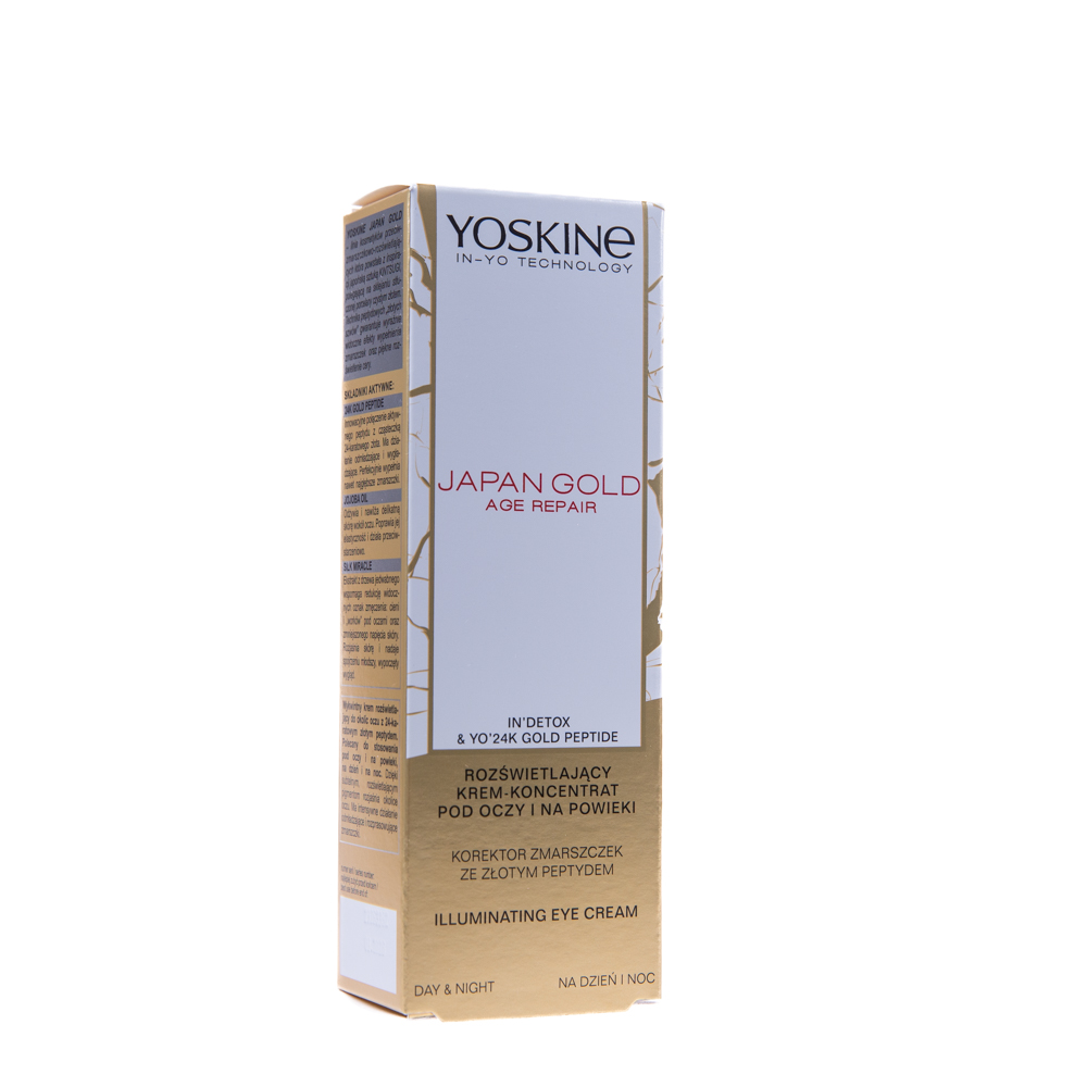 Crema iluminatoare pentru zona ochilor Japan Gold, 15 ml, Yoskine