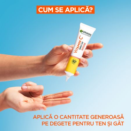 Crema fluida nuantatoare cu SPF 50+ Vitamin C Skin Naturals, 40 ml, Garnier 585285