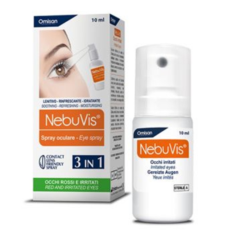 Spray cu micronebulizator pentru ochi iritati cu iarba de silur NebuVis, 10 ml, misan Farmaceutici