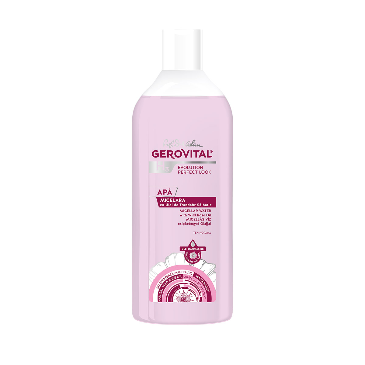 Apa micelara bifazica Perfect Look Gerovital H3 Evolution, 400 ml, Farmec