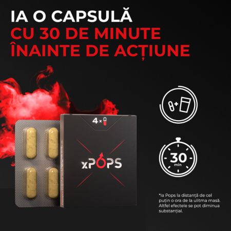 Capsule pentru potenta, 4 bucati, xPops 660458
