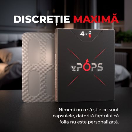 Capsule pentru potenta, 4 bucati, xPops 660461