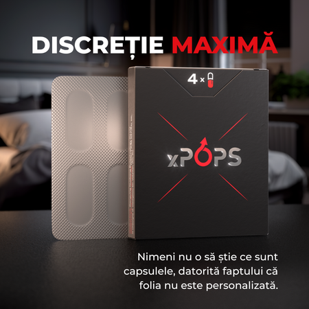 Capsule pentru potenta, 4 bucati, xPops 660461