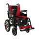 Scaun cu rotile electric, pliabil si manere rabatabile rosu/negru JT-099, 1 bucata, Biogenetix 585525