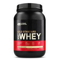 Pudra proteica cu aroma de vanilie 100% Whey Gold Standard, 900 g, Optimum Nutrition