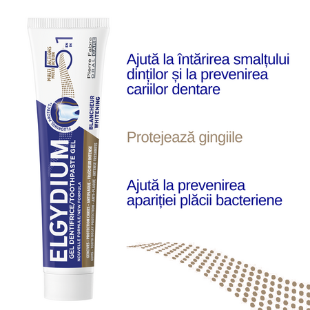 Pasta de dinti cu beneficii multiple 5 in 1 Multi Action, 75 ml, Elgydium 668815
