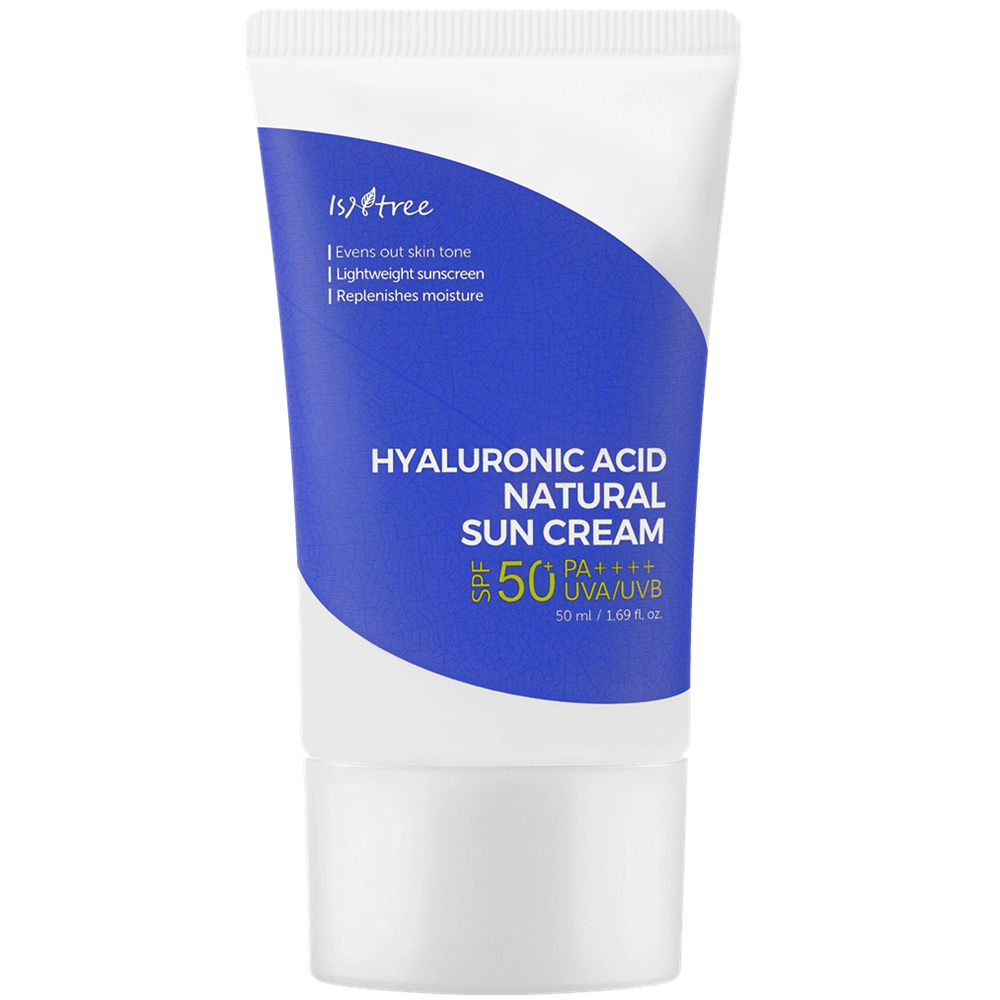 Crema minerala cu SPF50+ PA++++ Hyaluronic Acid Natural Sun, 50 ml, Isntree