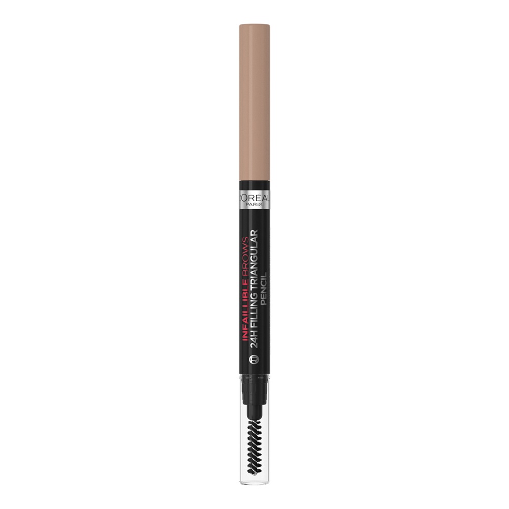 Creion pentru sprancene Nuanta 6.0 Dark Blonde Infaillible Brows 24H Filling Triangular, 1 ml, LOreal