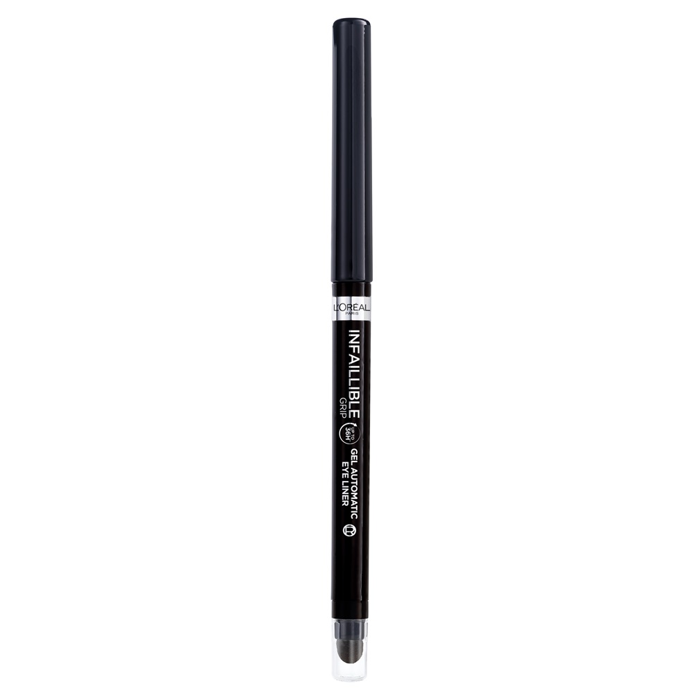 Creion de ochi tip gel, Intense Black Infaillible 36H Grip, 1.2 g, LOreal