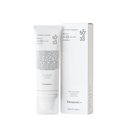 Crema de fata cu SPF50+ rezistenta la apa Lightweight Sunscreen, 100 ml, Transparent Lab 645856