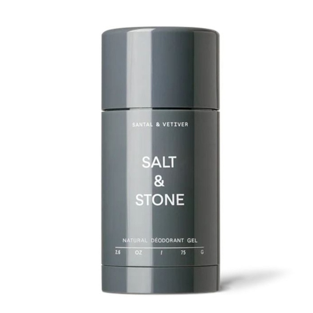 Deodorant natural pentru piele sensibila cu Santal si Vetiver, 75 g, Salt & Stone