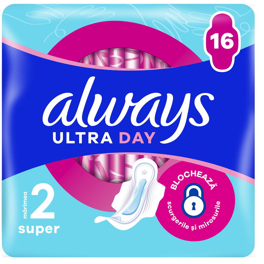 Absorbante Always Ultra Super, 16 bucati, P&G