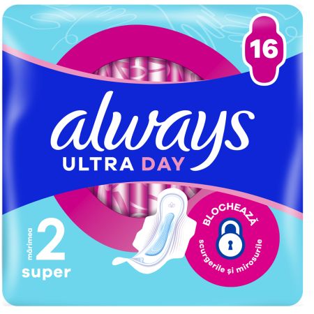 Absorbante Always Ultra Super, 16 bucati, P&G