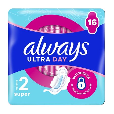 Absorbante Always Ultra Super, 16 bucati, P&G