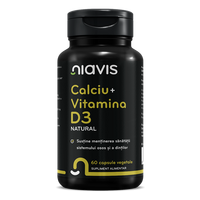 Calciu + Vitamina D3 Natural, 60 capsule, Niavis