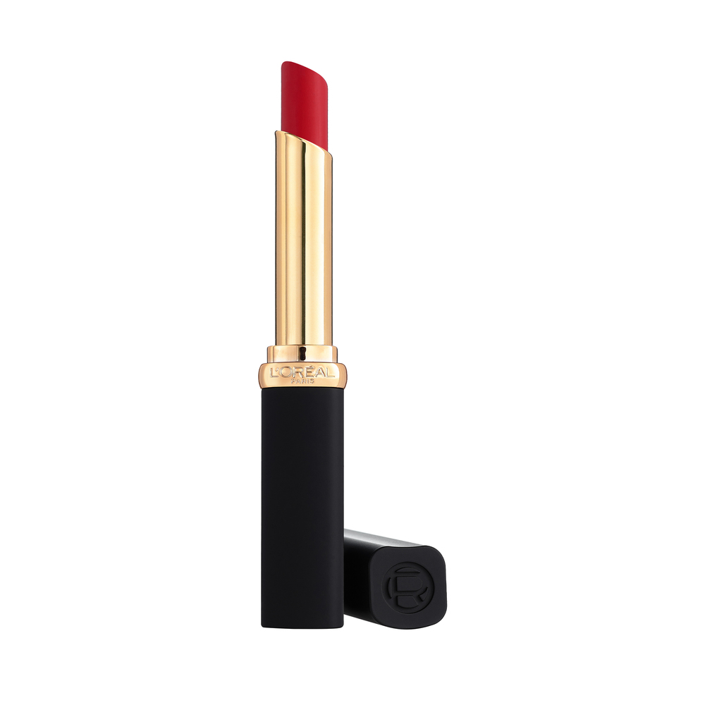 Ruj mat cu efect de volum Nuanta 300 Rouge Confident Color Riche Volume Matte Colors of Worth, 2 g, LOreal