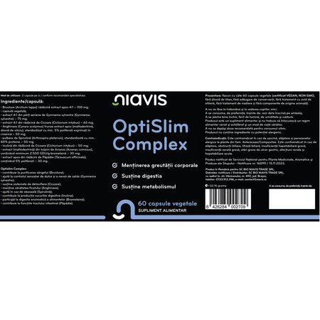 Optislim Complex, 60 capsule, Niavis 601611