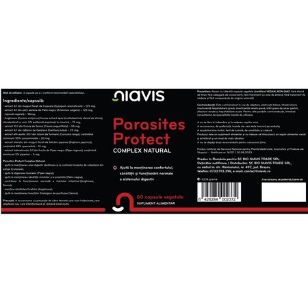Parasites Protect, 60 capsule, Niavis 601616