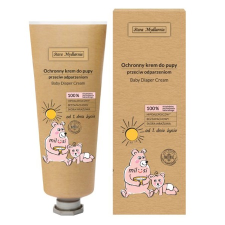 Crema impotriva iritatiilor provocate de scutece Milusi Baby, 75 ml, Stara Mydlarnia