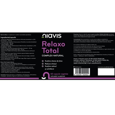 Relaxo Total, 60 capsule, Niavis 601639