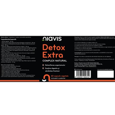 Detox Extra, 60 capsule, Niavis 601532