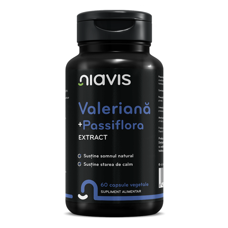 Valeriana + Passiflora Extract, 60 capsule, Niavis