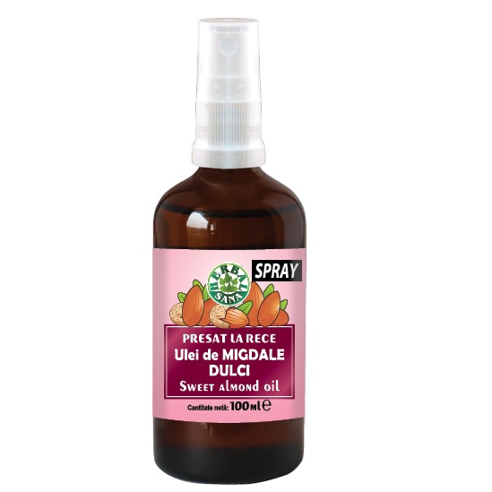 Ulei de Migdale dulci presat la rece spray, 100 ml, Herbavit