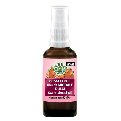 Ulei de Migdale Dulci presat la rece spray, 50 ml, Herbavit