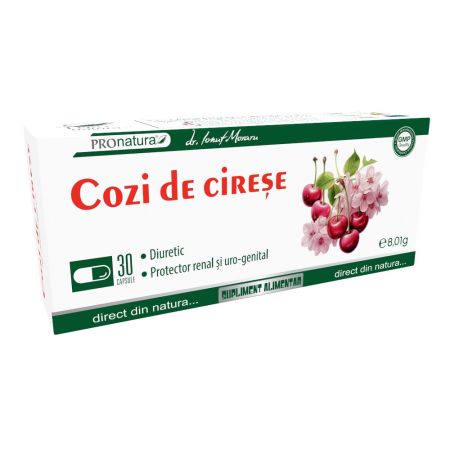 Cozi de cirese, 30 capsule, Pro Natura