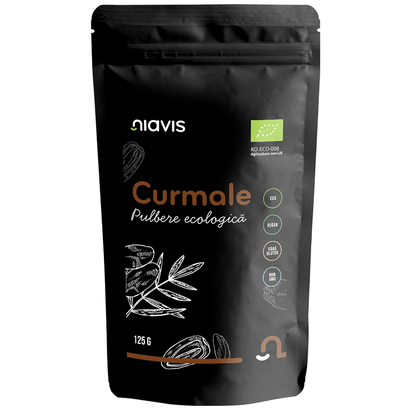 Pulbere Bio de curmale, 125 g, Niavis