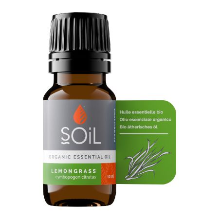 Ulei Esential Lemongrass Pur 100% Organic, 10 ml, SOiL