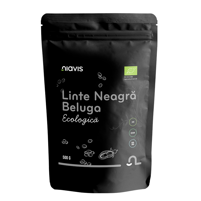 Linte neagra Bio Beluga, 500 g, Niavis