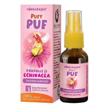 PufyPUF propolis si echinacea spray, 20 ml, Dacia Plant