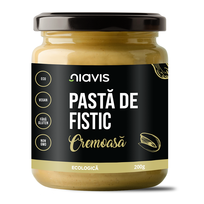 Pasta Bio de fistic cremoasa, 200 g, Niavis