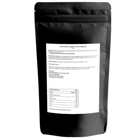 Protein Shake Bio cu capsuni si cocos, 125 g, Niavis 601635