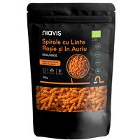 Paste din linte rosie si in auriu, 250 g, Niavis