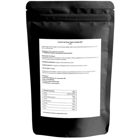 Seminte Bio de susan negru, 250 g, Niavis 601658
