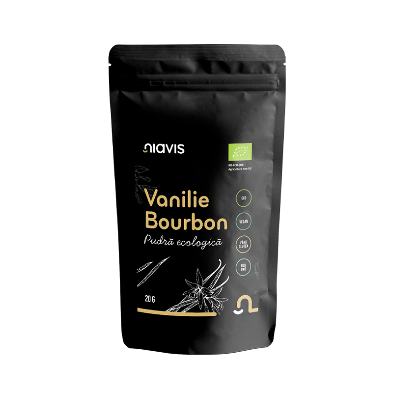 Pulbere Bio de Vanilie Bourbon, 20 g, Niavis