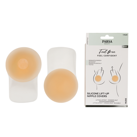 Pernite silicon adezive push-up, nude, 2 bucati, Parsa 588940