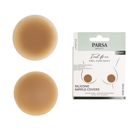 Pernite din silicon adezive nude inchis, 4 bucati, Parsa 588938
