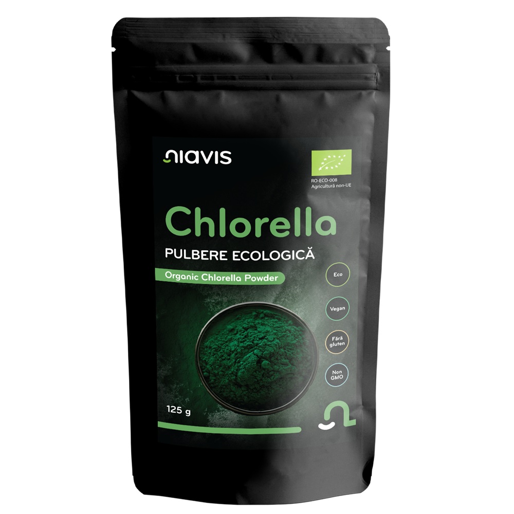 Chlorella pulbere ecologica, 125 g, Niavis