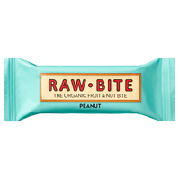 Baton fara gluten, fara zahar, peanut - arahide, bio, 50 g, Raw Bite