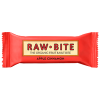 Baton fara gluten, fara zahar, apple cinnamon - mar cu scortisoara, bio, 50 g, Raw Bite