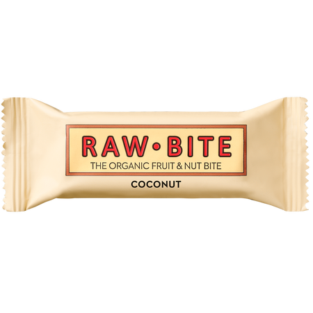 Baton ecologic din fructe, nuci si cocos, 50 g, Raw Bite