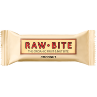 Baton fara gluten, fara zahar, coconut - nuca de cocos, bio, 50 g, Raw Bite