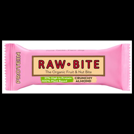 Baton proteic ecologic din fructe si nuci, 50 g, Raw Bite