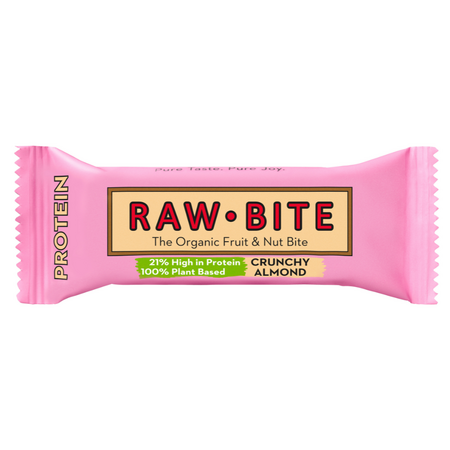 Baton proteic ecologic din fructe si nuci, 50 g, Raw Bite