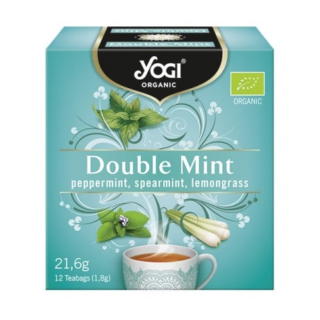 Ceai Bio Double Mint, 12 plicuri, Yogi Tea